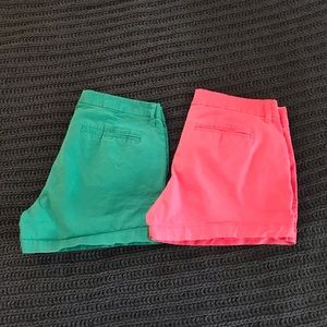 Pair of Old Navy mid-rise twill shorts